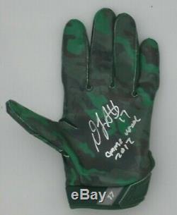 Packers DAVANTE ADAMS Signed Game Used NIKE Football Glove AUTO #3 JSA