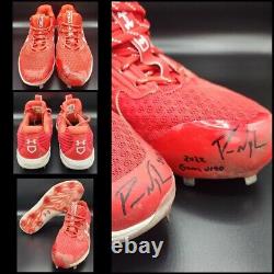 Packy Naughton Signed Autographed 2022 Game Used Rookie Cleats Cardinals