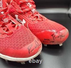 Packy Naughton Signed Autographed 2022 Game Used Rookie Cleats Cardinals
