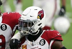 Patrick Peterson Game Used Helmet Cardinals Signed 2020 Season Photomatched