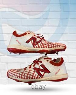 Paul DeJong St Louis Cardinals Autographed Game Used White and Red New Balance C