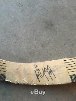 Paul coffey game used signed hockey stick with coa