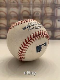 Pete Alonso Game Used Rookie Year Baseball Mets Foul Ball Not Signed Mlb Coa