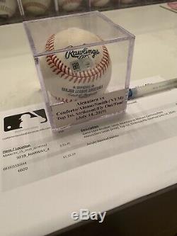 Pete Alonso Game Used Rookie Year Baseball Mets Foul Ball Not Signed Mlb Coa