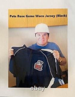 Pete Rose Game Used/Worn Signed Rascals Jersey Cincinnati Reds Phillies Expos