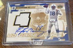 Peyton Manning UD Game Used Jersey Autograph Authentic