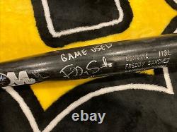 Pittsburgh Pirates Freddy Sanchez Game Used Autographed Inscriptions