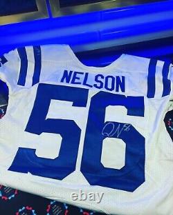 Quenton Nelson signed game used jersey from 10/23/22! NFL & PSA/DNA Cert! Colts