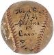 Rare Bill Klem Single Signed 1929 World Series Game Used Baseball Jsa Hof Auto