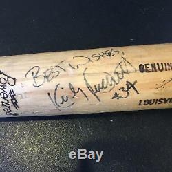 Rare 1986 Kirby Puckett Signed Game Used Baseball Bat With PSA DNA COA GU 9
