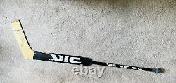 Rare 1994-95 Columbus Chill Game Used Pro Vic Goalie Hockey Stick SIGNED by Team