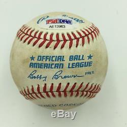 Reggie Jackson May 11, 1985 Signed Game Used American League Baseball PSA DNA