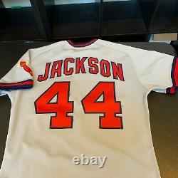 Reggie Jackson Signed Game Used 1980's California Angels Jersey With JSA COA