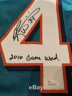 Ricky Williams Game Used Worn Signed Jersey Miami Dolphins JSA Texas Longhorns