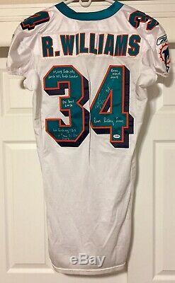 Ricky Williams Miami Dolphins Game Worn Autographed Jersey Game Used Texas NFL