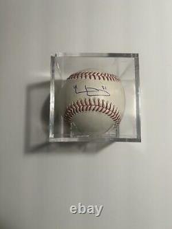 Riley Greene Autographed Game Used Baseball RBI Single MLB Hologram