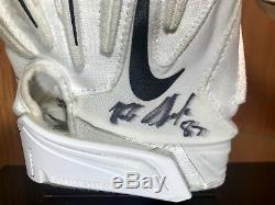 Rob Gronkowski Gronk Game Used Worn New England Patriots NFL Gloves Signed Auto