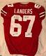 Robert Landers Ohio State Buckeyes 2019 Rose Bowl Game Used Jersey Signed With Loa
