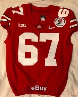 Robert Landers Ohio State Buckeyes 2019 Rose Bowl Game Used Jersey Signed with LOA