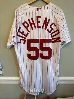 Robert Stephenson Autographed Signed Game Used TBTC 2019 Cincinnati Reds Jersey