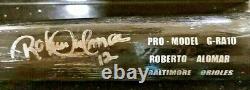 Roberto Alomar HOF. HAND SIGNED Game used Orioles BAT JSA cert