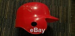 Ron Oester 1978-1990 hand-signed GAME USED WORN Cincy Reds BATTING HELMET