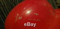 Ron Oester 1978-1990 hand-signed GAME USED WORN Cincy Reds BATTING HELMET