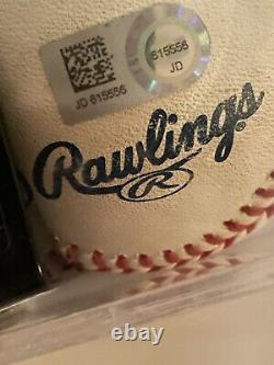 Ronald Acuña Autographed Signed 2019 Game Used RBI Double Baseball MLB Cert