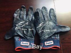 Ronald Acuna Jr Game Worn / Autographed Batting Gloves / Game Used