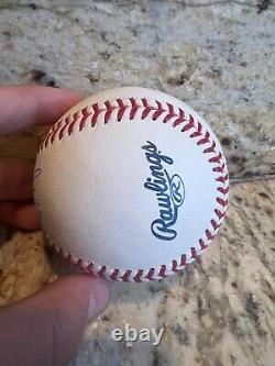 Ronald acuna atlanta braves game used signed baseball