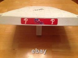 Roy Halladay Signed Game Used Phillies Fathers Day Base (MLB Auth)