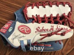 Ruben Sierra Signed Game Used Glove 4X All-Star, Rangers, Yankees, A's
