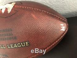 Russell Wilson Autographed Seahawks Game Used NFL Leather Football