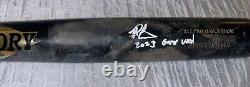 Ryan Clifford Mets Auto Signed 2023 Game Used Cracked Bat Beckett Holo