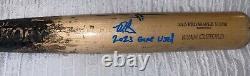 Ryan Clifford Mets Auto Signed 2023 Game Used Non-Cracked Bat Beckett Holo