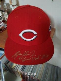 Ryan Ludwick 2012 Game Used Playoff Hat signed with coa auto