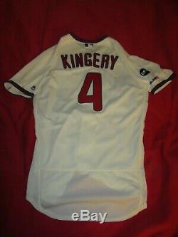 Scott Kingery Phillies 2019 GAME USED AUTOGRAPHED SIGNED HOME ALTERNATE JERSEY