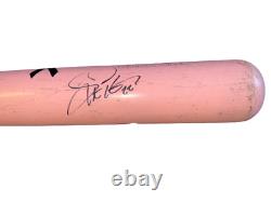 Scott Podsednik Game Used Signed 2008 Mother's Day Pink Bat Colorado Rockies MLB