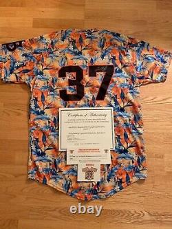 Sean Hjelle San Jose Giants Game Used Autographed Signed Jersey SF San Francisco