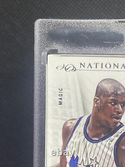 Shaquille o'neal National Treasures sneaker swatches game-worn 2013-14 auto /60