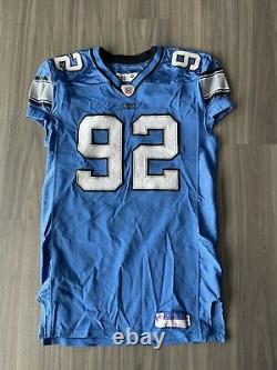 Shaun Rogers Game Used Worn Signed Auto Jersey Detroit Lions