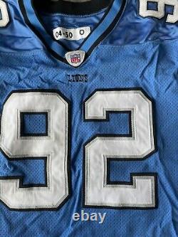 Shaun Rogers Game Used Worn Signed Auto Jersey Detroit Lions