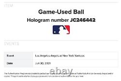 Shohei Ohtani Signed Game Used Baseball MLB Fanatics Inscribed 21 AL MVP Auto