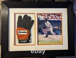 Signed Barry Bonds 8x10 And Game Used Batting Glove