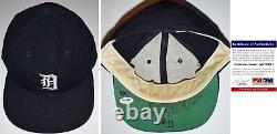 Sparky Anderson Signed Detroit Tigers Game Used Game Worn Baseball Hat PSA/DNA