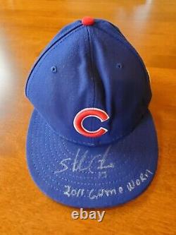 Starlin Castro Chicago Cubs Signed Game Used Pre 2011 All-star Hat Cap Mlb Holo