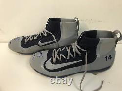 Starlin Castro Game Used & Signed Yankee Nike Cleats