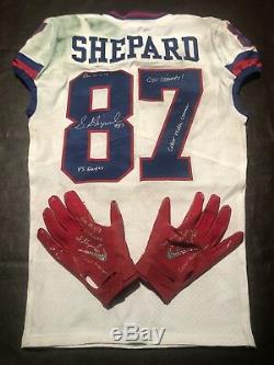 Sterling Shepard Auto Game Used Color Rush Set Signed Coa