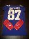 Sterling Shepard Giants Game Used Worn Jersey + Gloves Set Player Signed Coa