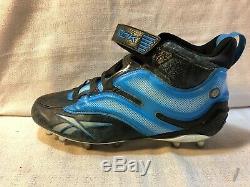 Steve Smith Signed Carolina Panthers Game Used Football Reebok NFL Cleats Pair